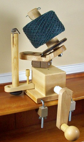 Handcrafted Heavy Duty Wooden Yarn Ball Winder -Large Wooden Yarn Winder